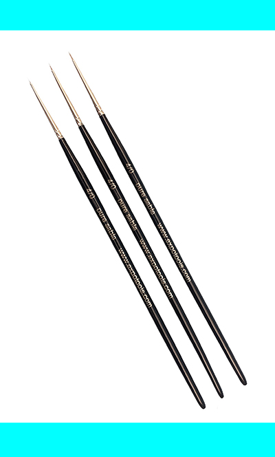 45511 Sable Paint Brushes - Size 4/0