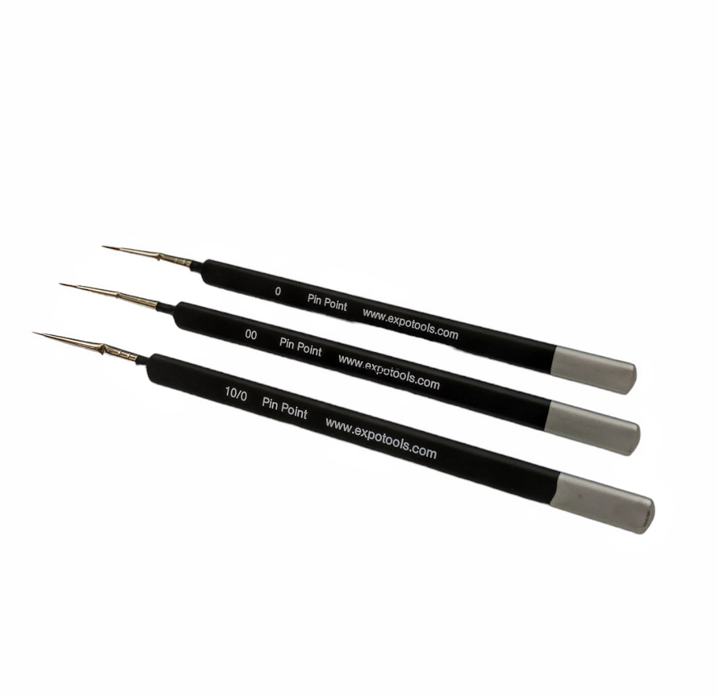 45520 3 Piece Set Pinpoint Angled Sable Brushes