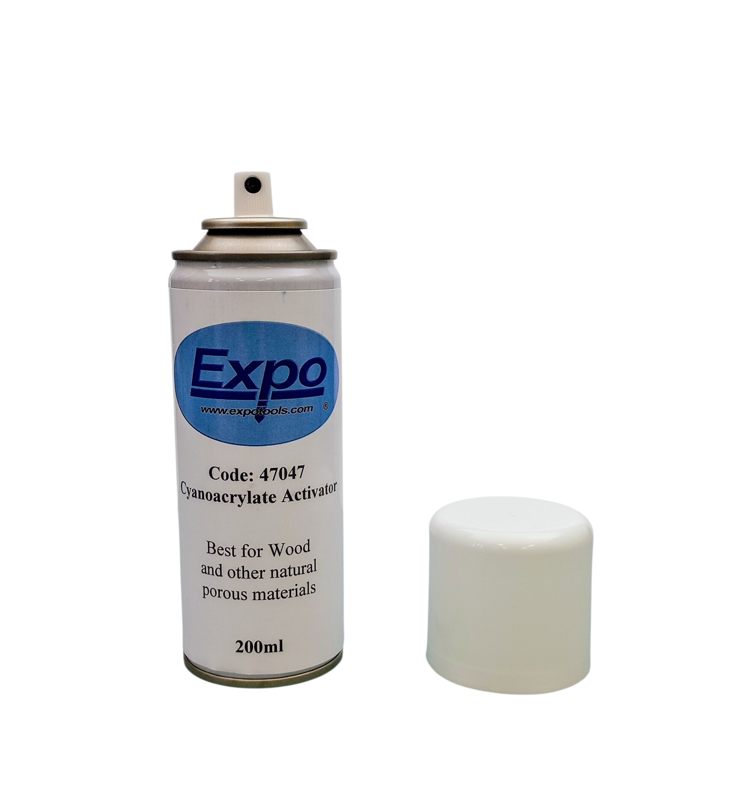47047 Expo Cyanoacrylate Activator DMPT free for wood.