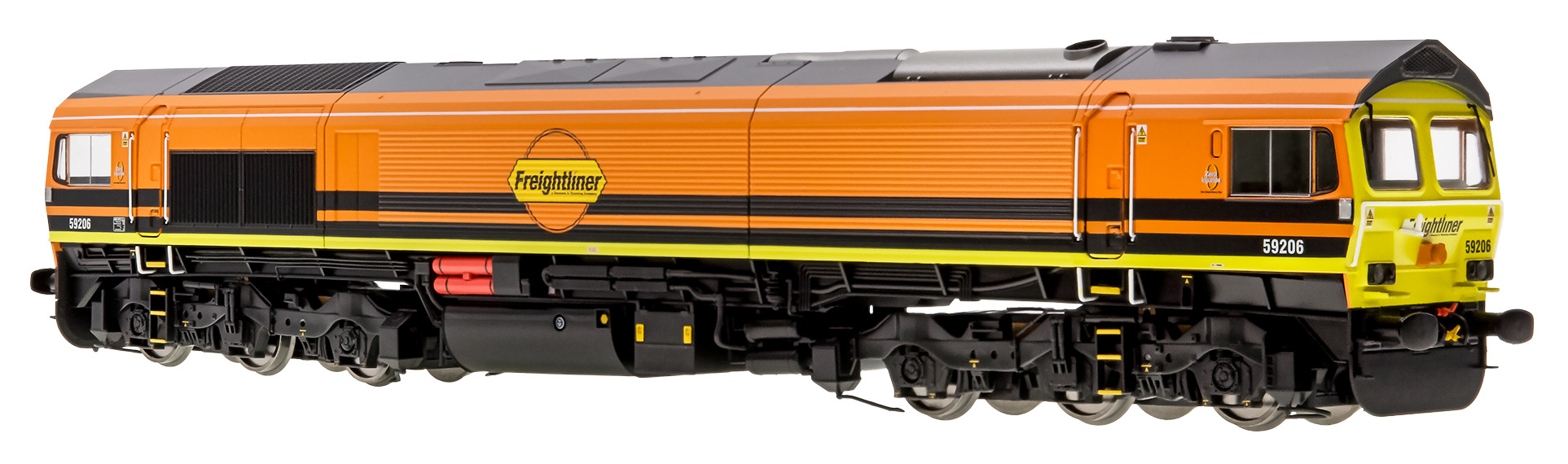 4D-005-008 Class 59 59206  Freightliner Orange John F Yeoman