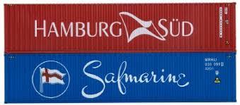 4F-028-175 Dapol 40Ft' Container Hamburg 533057 6/ Safmarine 035091 2 W'thrd