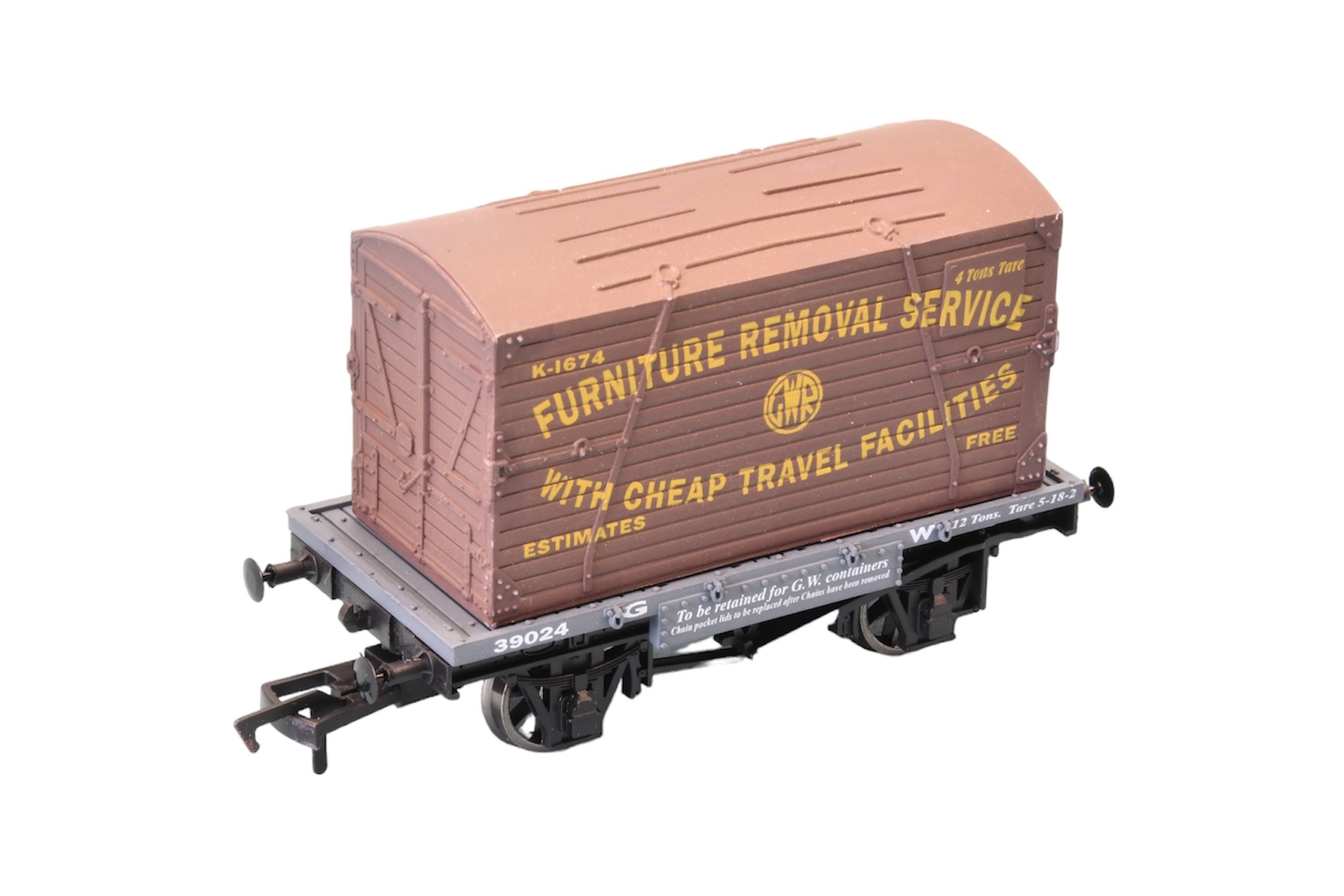 4F-037-007 Dapol CONFLAT & CONTAINER GWR    K-1674
