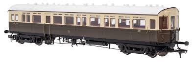 4P-004-004 GWR Autocoach 39 GWR Shirtbutton Chocolate/Cream