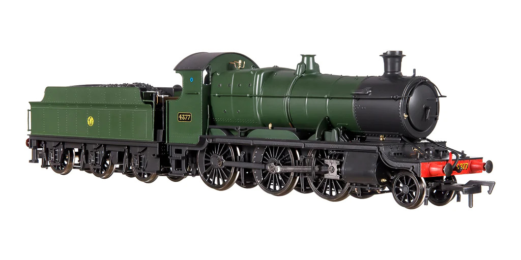4S-043-011D GWR 43xx 2-6-0 Mogul 4377 GWR Shirtbutton DCC Fitted