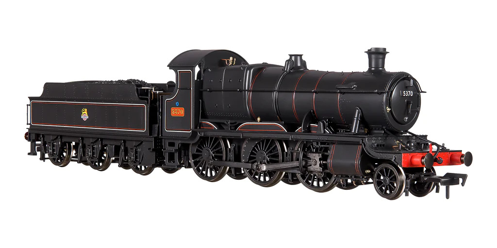 4S-043-013D GWR 43xx 2-6-0 Mogul 5370 BR Lined Black E/C DCC Fitted