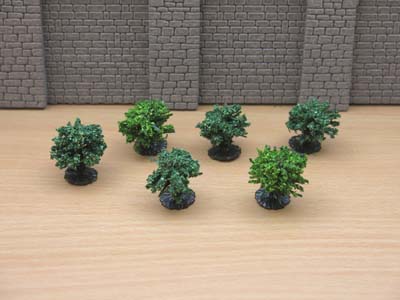 59505 Jordan No 9 Pack of 6 Green Bushes