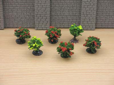 59506 Jordan No 9A Pack of 6 Coloured Bushes