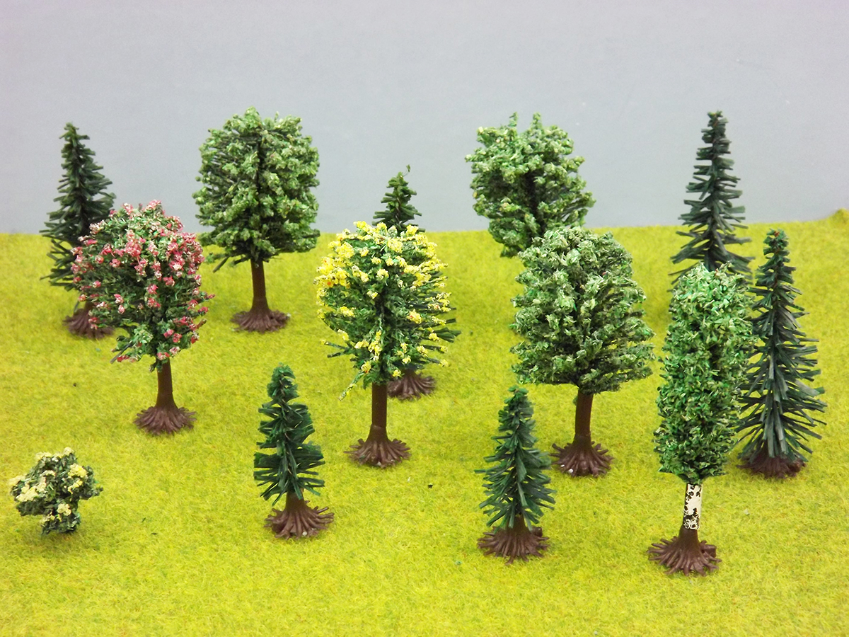 59542 Jordan 7B Pack of 25 N SCALE Trees