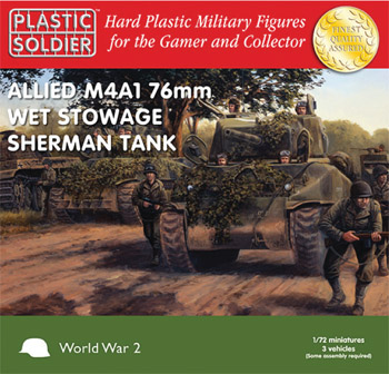 62009 WW2V20005 Allied Sherman M4A1 76mm Wet Tank