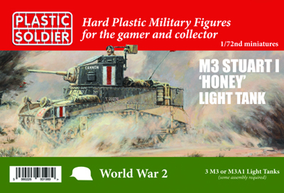 62038 WW2V20026 M3 Stuart I 'Honey' Light Tank  1/72nd Scale