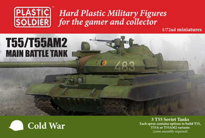 62040 MODV20001 Soviet T55/T55AM2 Tank 1/72nd Scale