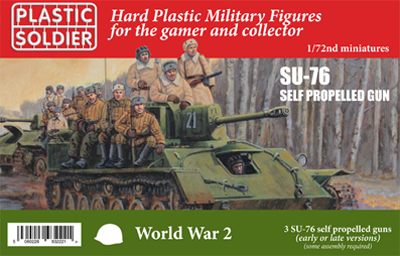 62043 WW2V20030 SU-76 Self Propelled Gun 1/72nd Scale