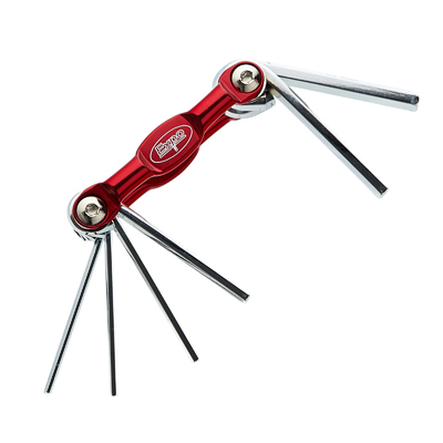 72034 7pc Folding Hex Key Set, Sizes: 1/16, 5/64, 3/32, 1/8, 5/32, 3/16 & 1/4