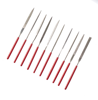 72506 Miniature 10pc Diamond Needle File Set in Wallet