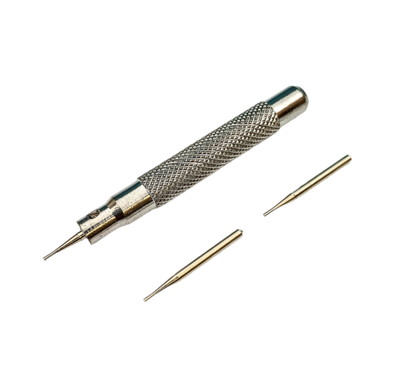 73000 Miniature pin punch and rivetting tool with 3 spare tips