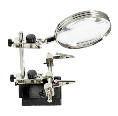 73861 Heavy Duty Helping Hands with Glass Magnifier