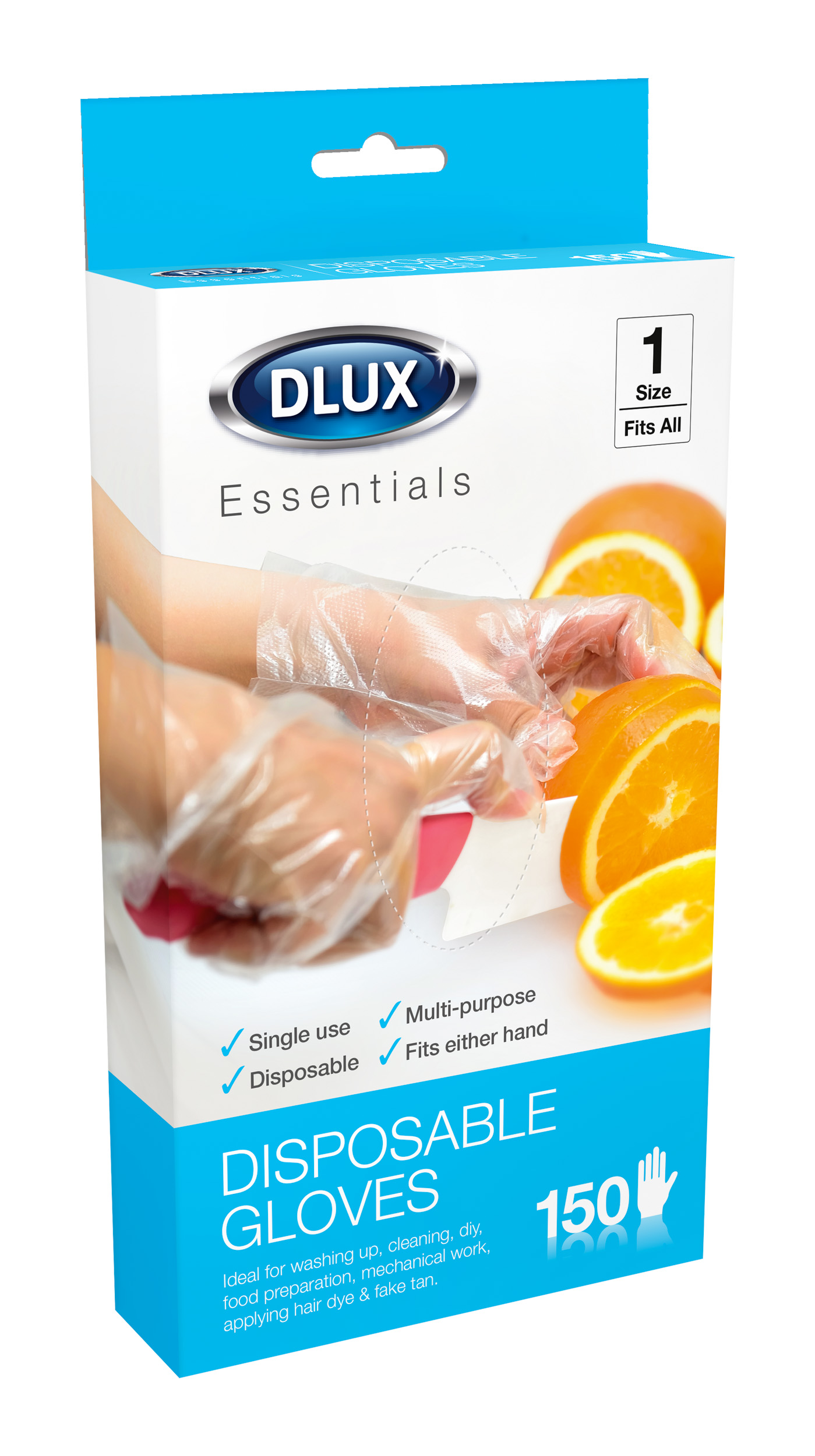 74274 150 DISPOSABLE PLASTIC GLOVES