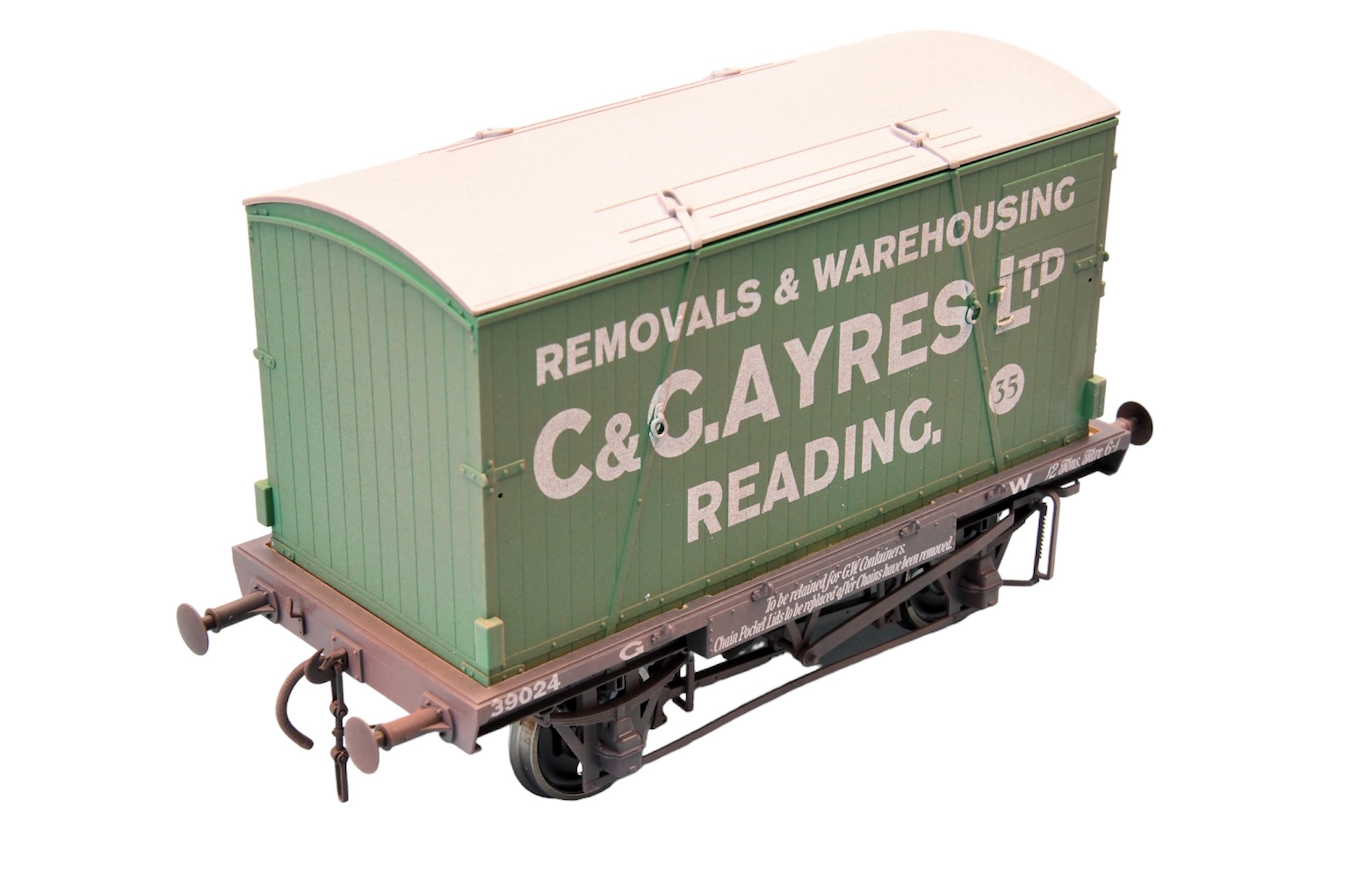 7F-037-012W CONFLAT & CONTAINER C & G AYRES 35 Weathered