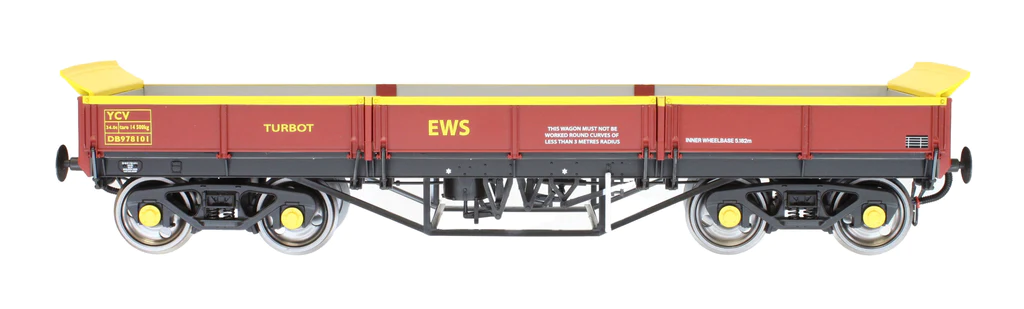 7F-043-012 Turbot Bogie Ballast Wagon EWS Maroon DB978101