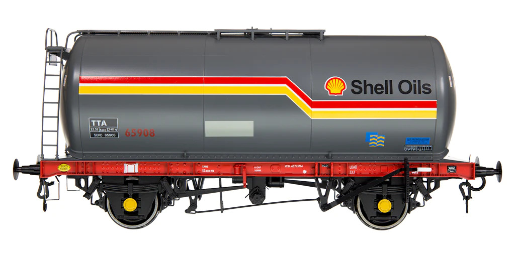 7F-064-005 TTA 45T Tanker Shell Oils Dark Grey/Stripe 65908 Drawing A1