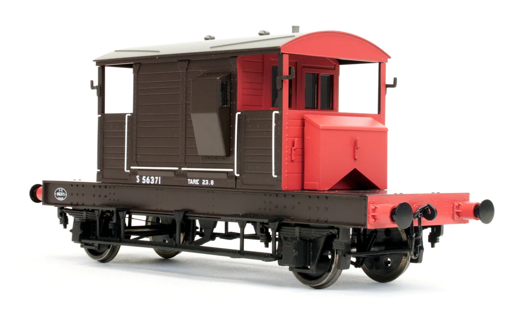 7F-100-101 Brake Van SR Brown / Red Small Letters Uneven Plank S56371