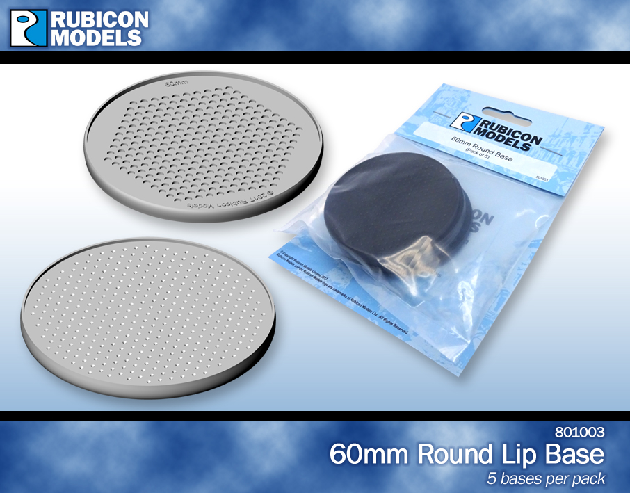 801003 Rubicon Models 60MM ROUND BASES