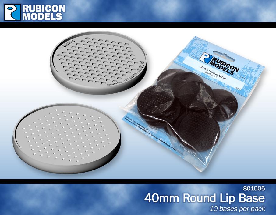 801005 Rubicon Models 40MM ROUND BASES