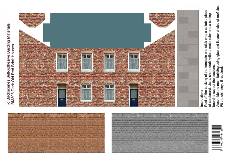 95232 Art Printers Dark Old Brick Houses BM305