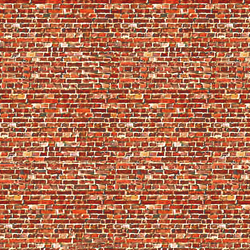 95235 BM008C Art Printers Building Material Dark Old Red Brick