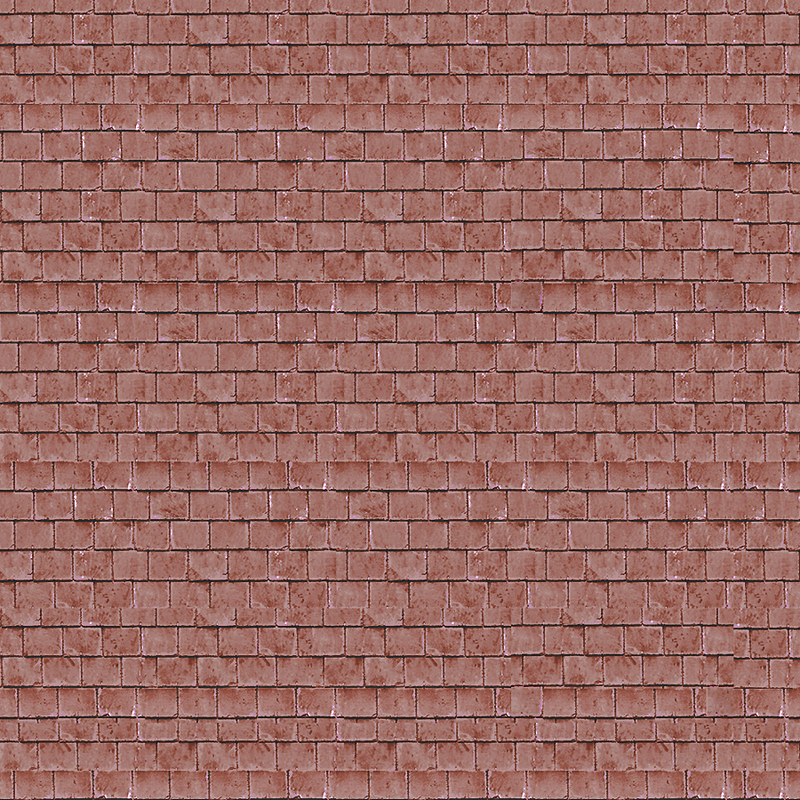 95247 BM063 Art Printers Building Material Red Roof Tiles