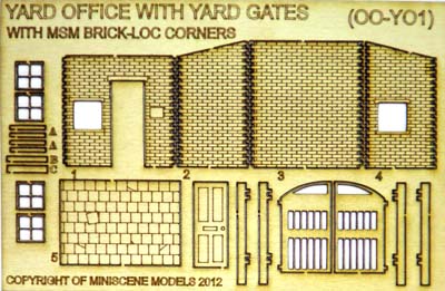 95791 OOYO1 Ancorton OO Gauge Yard Office