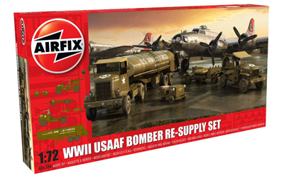 A06304 Airfix WWII USAF Bomber Re-Supply Set  1:72 scale