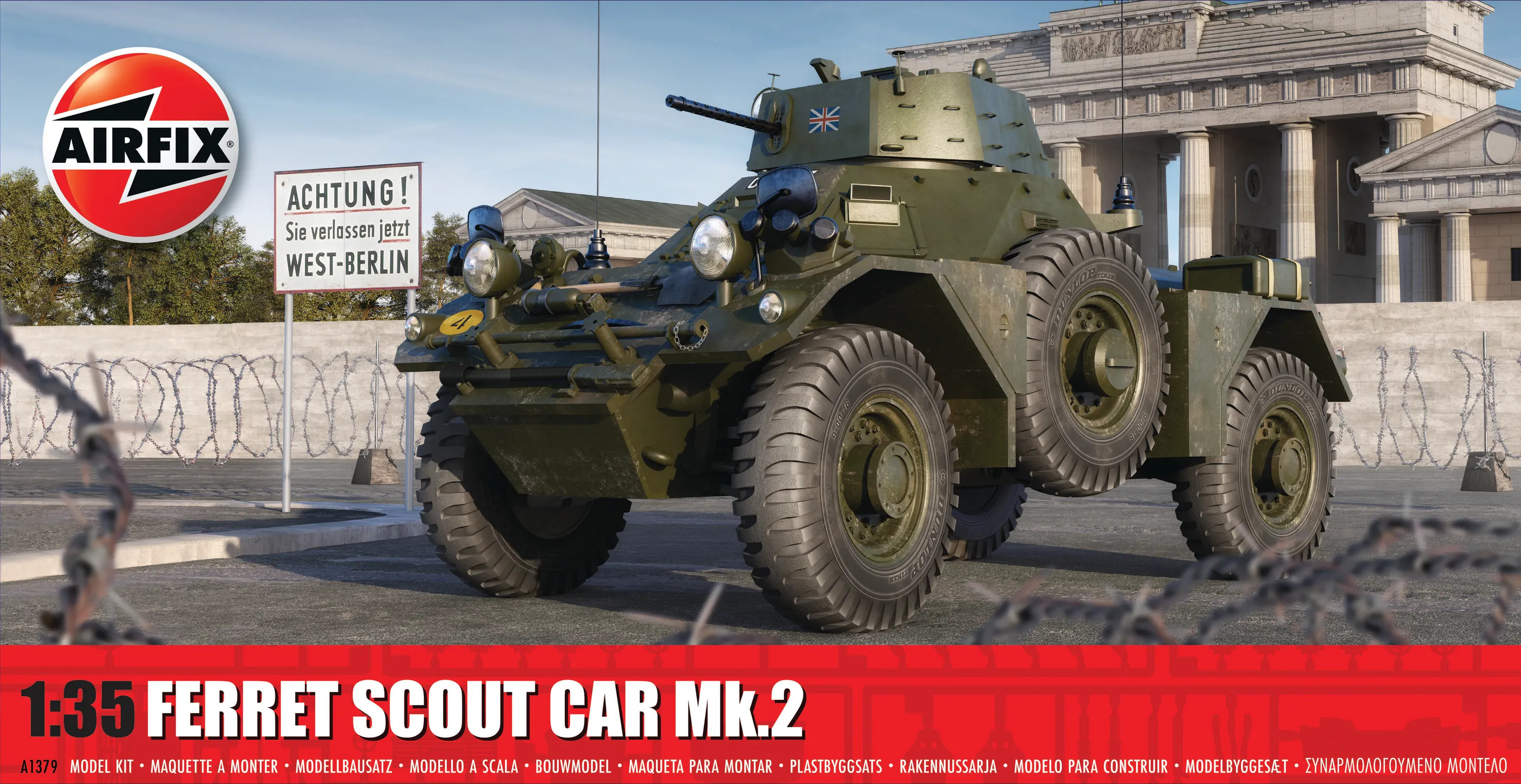 A1379 Airfix Ferret Scout Car Mk.2  1:35 scale