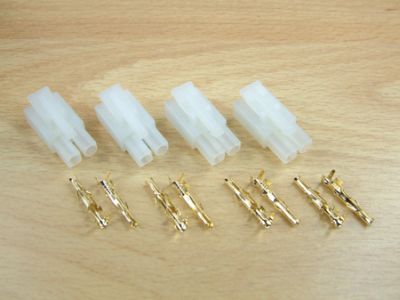 A21041 Pack of 4 Tamiya Style Charging Plugs with Gold pins