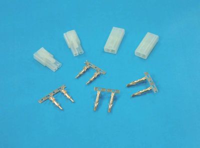 A21088 Pack containing 2 pairs of mini Tamiya type connectors with gold pins