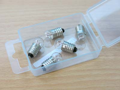 A25053 Pack of 5 Standard Clear 6v Bulbs
