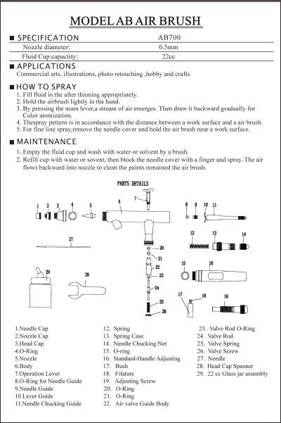 AB70129 22 cc  GLASS JAR ASSEMBLY NO.29