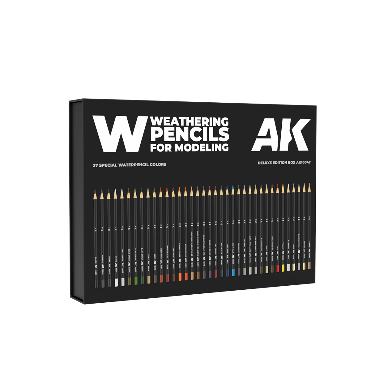 AK10047 AK Interactive WEATHERING PENCILS DELUXE EDITION BOX (37 waterpencil colors