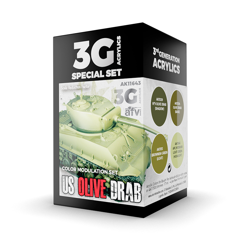 AK11643 AK Interactive MODULATION US OLIVE DRAB  3G