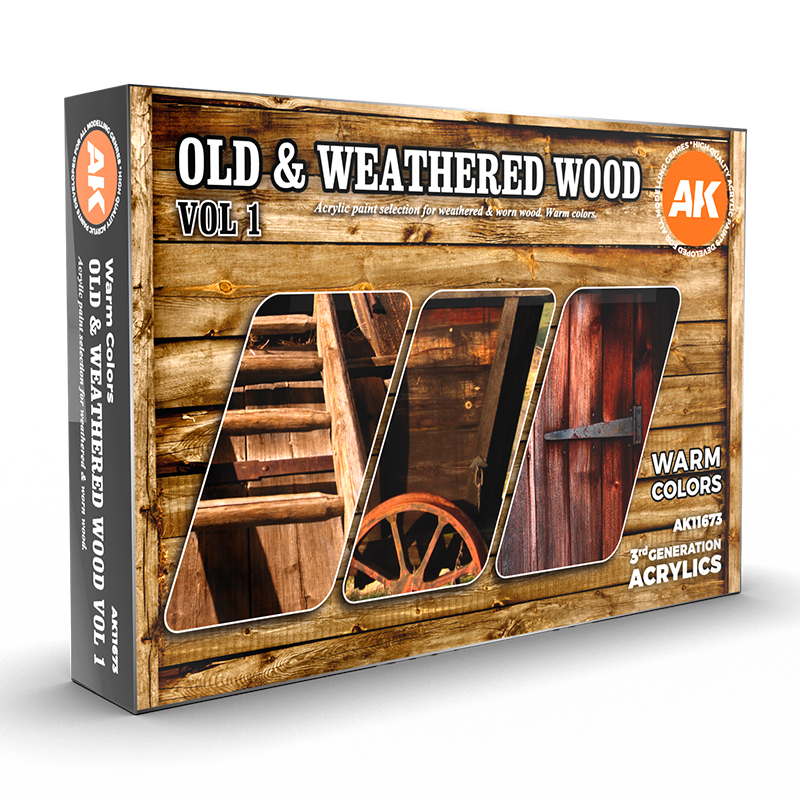 AK11673 AK Interactive OLD & WEATHERED WOOD VOL1