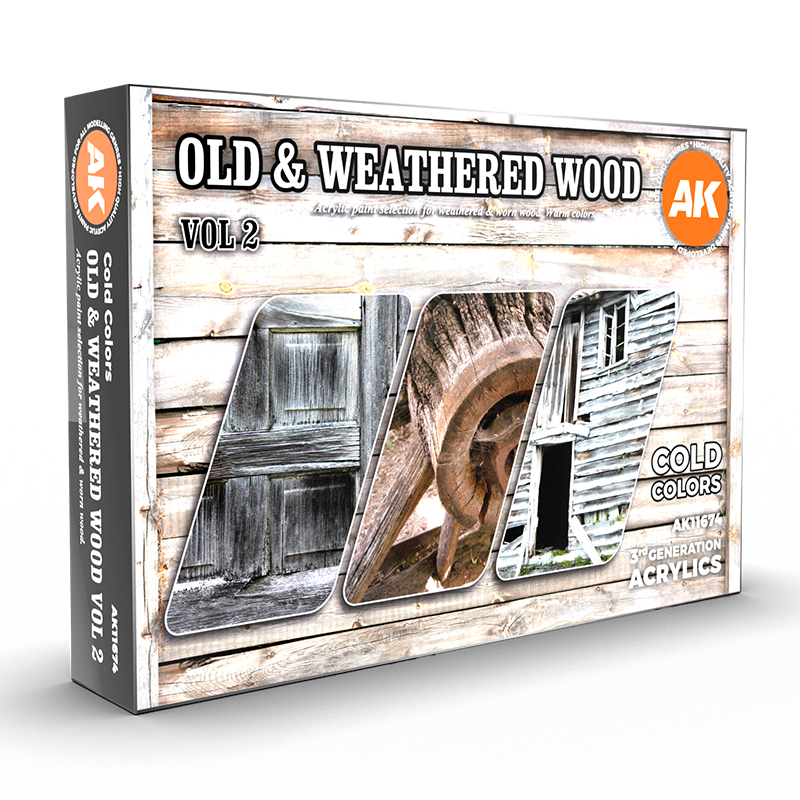 AK11674 AK Interactive OLD & WEATHERED WOOD VOL2