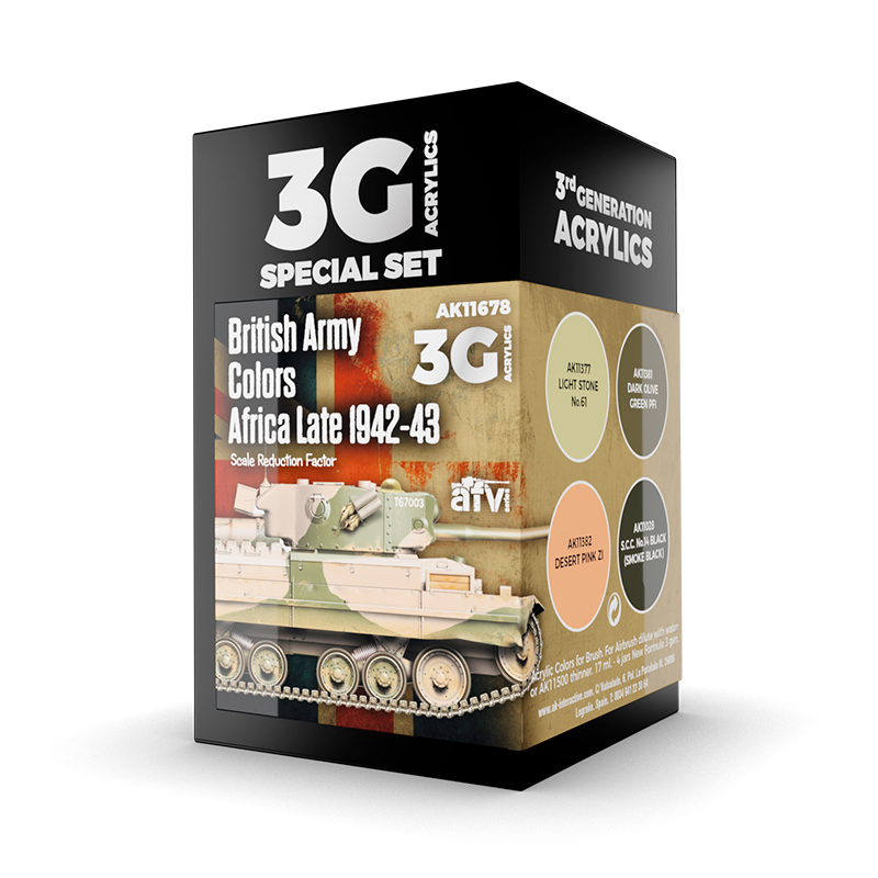 AK11678 AK Interactive BRITISH ARMY COLOURS AFRICA, LATE 1942-43