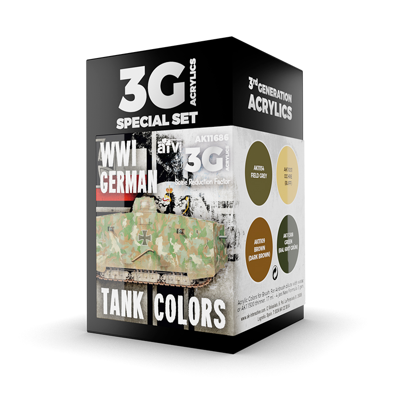 AK11686 AK Interactive WWI GERMAN TANK COLOURS
