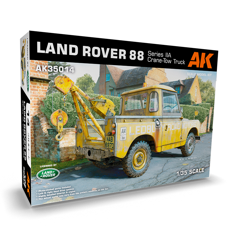 AK35014 AK Interactive Land Rover 88 Series IIA -Crane / Tow Truck 1/35