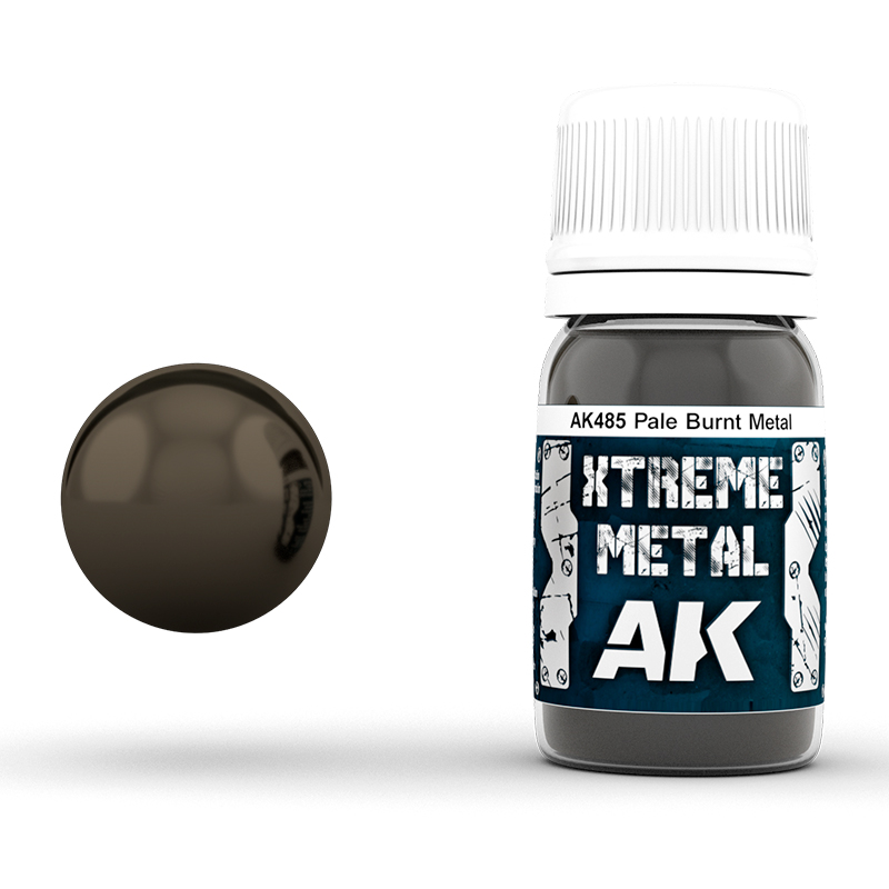 AK485 AK Interactive XTREME METAL PALE BURNT METAL