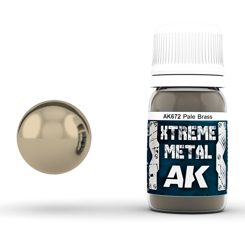 AK672 AK Interactive XTREME METAL PALE BRASS