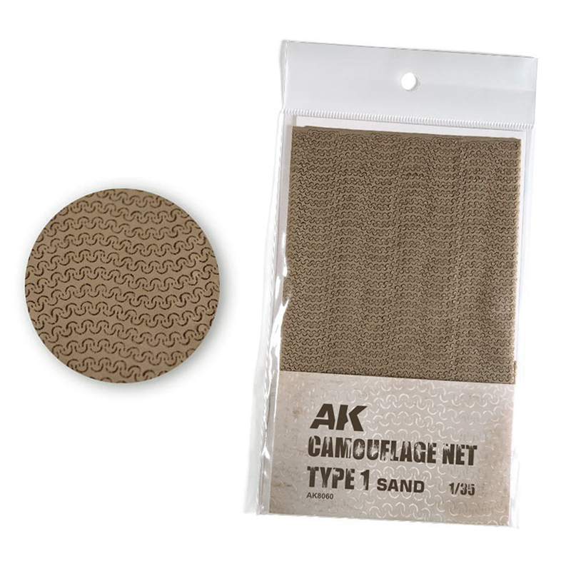 AK8060 AK Interactive REGULAR CAMOUFLAGE NET Type 1 SAND