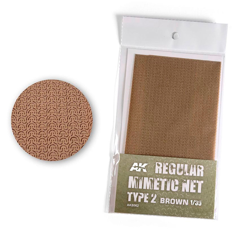 AK8062 AK Interactive REGULAR CAMOUFLAGE NET Type 2 BROWN