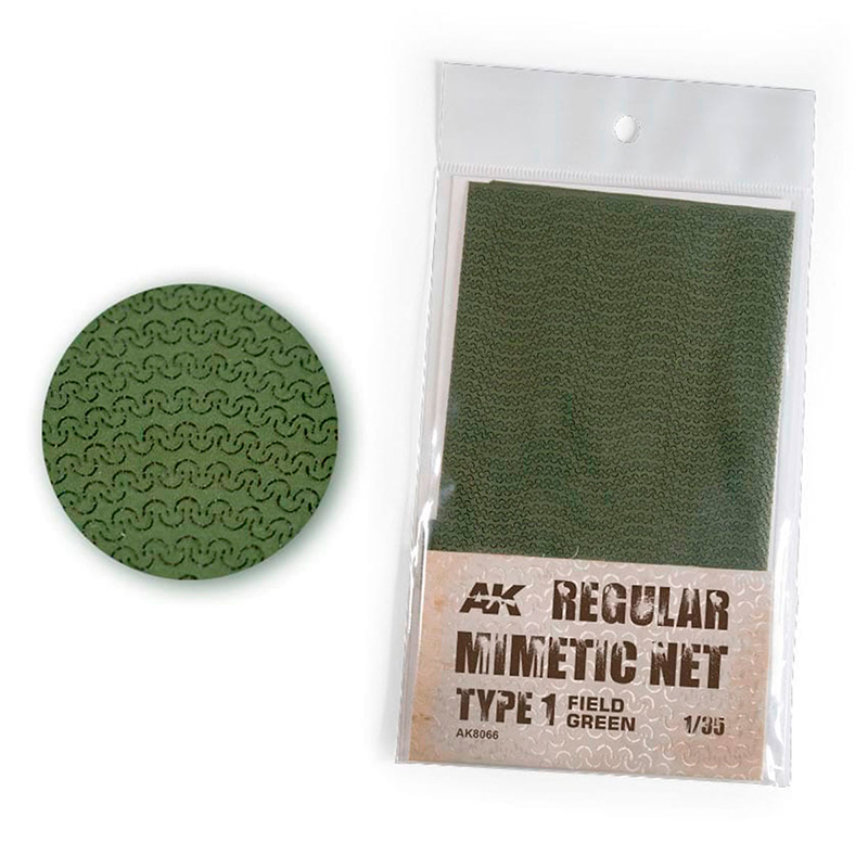 AK8066 AK Interactive REGULAR CAMOUFLAGE NET Type 1 FIELD GREEN