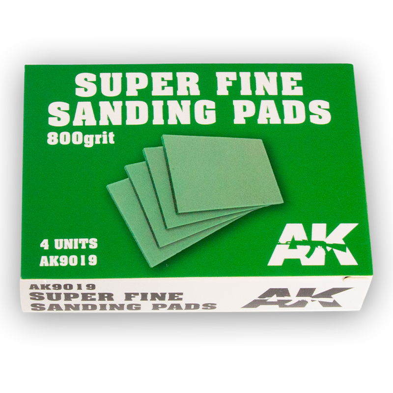 AK9019 AK Interactive SUPER FINE SANDING PADS 800 GRIT